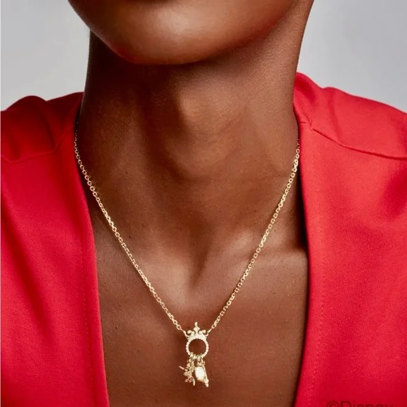 Disney | Kendra Scott Princess Gold Charm Pendant Necklace - Picture 2 of 4
